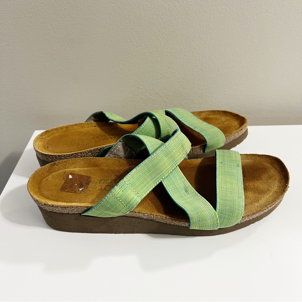 Naot Naomi Sandal Green Melange Slip On Size 41/10